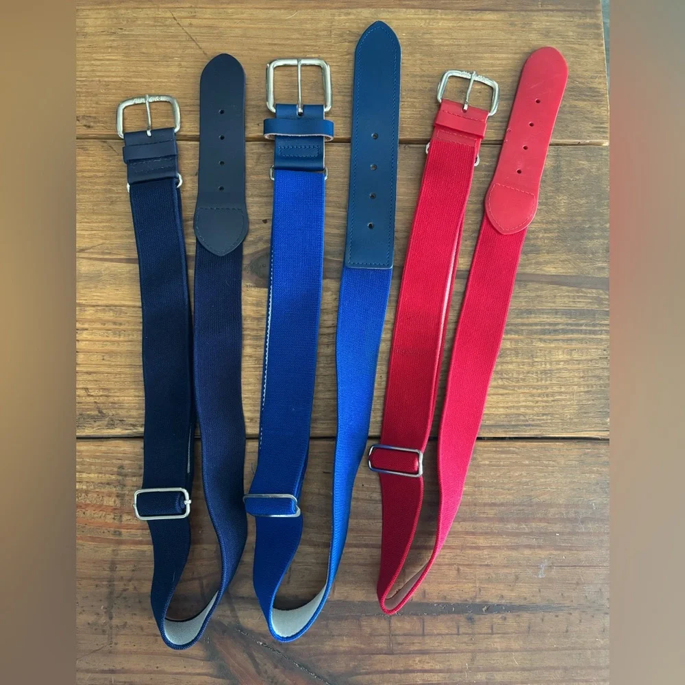 LOT Of 3 Baseball Belts Adjustable Youth-Adults Practices, Baseball